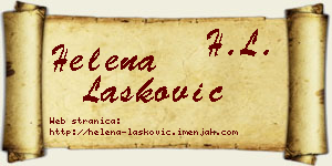 Helena Lasković vizit kartica